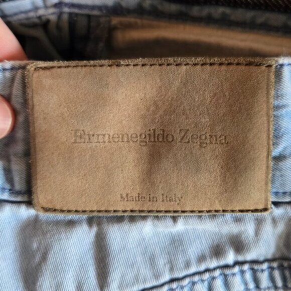 Ermenegildo Zegna Light Blue Straight Leg Men's Jeans 40" - Picture 4 of 5